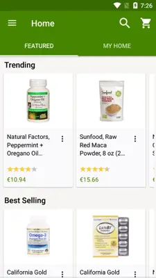 iHerb android App screenshot 1